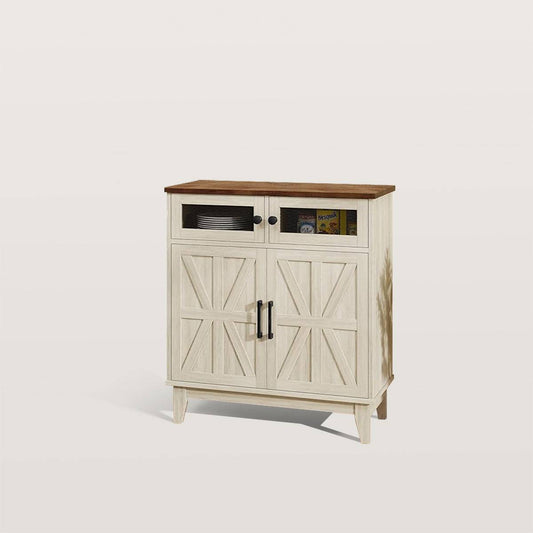 Farmhouse Storage Cabinet with Adjustable Shelves