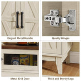 Farmhouse Storage Cabinet with Adjustable Shelves