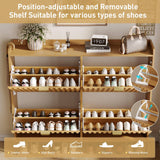 Large Fluted Shoe Cabinet with 4 Flip Drawers