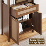 Farmhouse 71 In Bookshelf with Shelves and Drawer