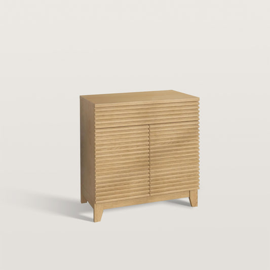 Fluted Sideboard Buffet Storage Cabinet with Drawers
