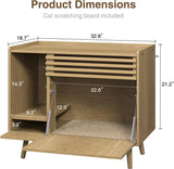 Mid-Century Modern Hidden Litter Box Enclosure