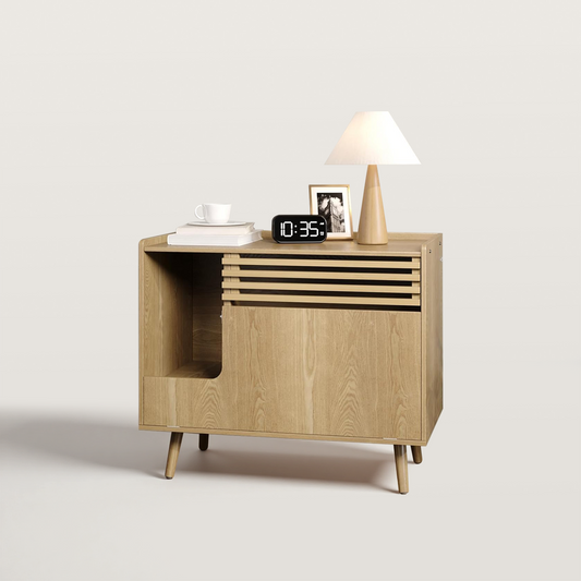 Mid-Century Modern Hidden Litter Box Enclosure