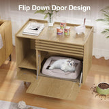 Mid-Century Modern Hidden Litter Box Enclosure