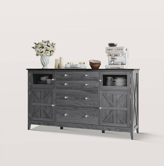 Wooden Kitchen Sideboard Buffet Cabinet