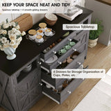 Wooden Kitchen Sideboard Buffet Cabinet