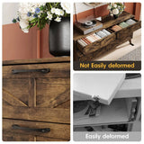 Wide Wood 6 Drawers Dresser Storage Cabinet