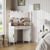 Corner Makeup Vanity Desk Dressing Table