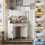 Corner Makeup Vanity Desk Dressing Table