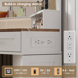 Corner Makeup Vanity Desk Dressing Table