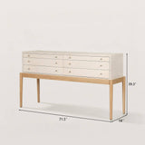 Minimalist Sideboard Storage Cabinet with 6 Drawers