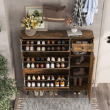 Modern Shoe Storage with Adjustable Side Cabinet