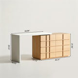 Integrated Makeup Vanity Dresser Cabinet with Chest of Drawers