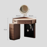 Small Corner Makeup Vanity Cupboard Dressing Table