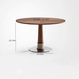 Round Dining Table Modern Wood Kitchen Table