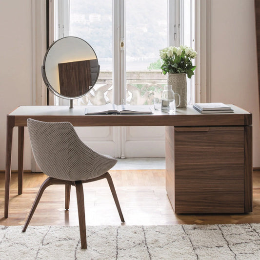 Mid Century Modern Makeup Vanity with Mirror