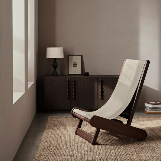 Modern Comfort Wood Frame Lounge Chair