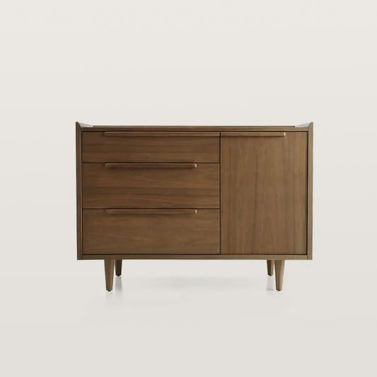 45.5in Mid-Century Drawer Dresser with 3 Drawers