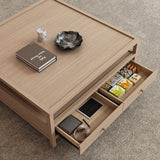 45in 4 Drawers Square Storage Coffee Table
