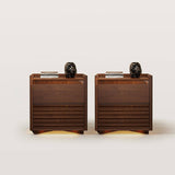 2-Drawer Bedroom Nightstand With LED Lighting