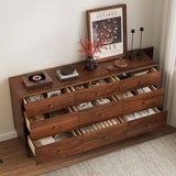 Mid-Century Luxury Storage Cabinet 9-Drawer Dresser