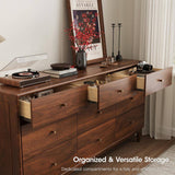 Mid-Century Luxury Storage Cabinet 9-Drawer Dresser