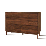 Mid-Century Storage Cabinet Dresser with 6 Drawers