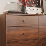 Mid-Century Storage Cabinet Dresser with 6 Drawers