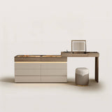 Luxury Extendable Makeup Vanity with Flip-up Mirror&Strip Lights