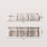 Upholstered Straight Modular Sofa Couch for Living Room