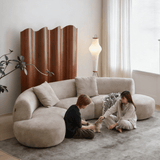 Modular Curved Sofa Camber Style Couch for Living Room