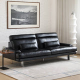 Modern Luxurious Leather Sofa with Adjustable Headrest