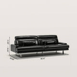 Modern Luxurious Leather Sofa with Adjustable Headrest