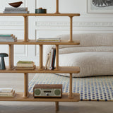 Cube 5-Tier Stack Bookshelf with Modular Open Shelving