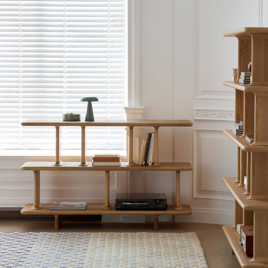 Cube 3-Tier Stack Bookshelf with Modular Open Shelving
