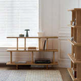 Cube 3-Tier Stack Bookshelf with Modular Open Shelving