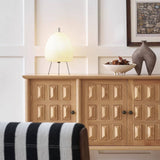Grid Vintage Sideboard Buffet Cabinet with 4 Doors