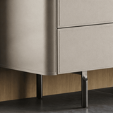 Stone 5-Drawer Dresser Storage Cabinet with Marble Top