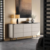 Stone 9-Drawer Dresser Buffet Cabinet with Ample Storage