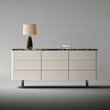 Stone 9-Drawer Dresser Buffet Cabinet with Ample Storage