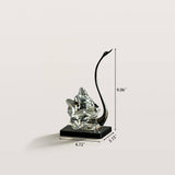 Crystal Swan Decor Light Luxury Sculpture with Black Base