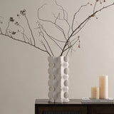 Sculptural Ceramic Vases with Wavy Texture for Home Decor