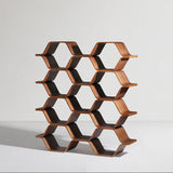 Honeycomb Wave Modular Wall Shelf Geometric Display Shelf