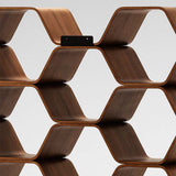 Honeycomb Wave Modular Wall Shelf Geometric Display Shelf