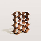 Honeycomb Wave Modular Wall Shelf Geometric Display Shelf