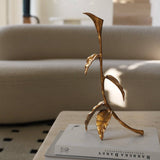 Sculptural Candle Holder Home Decor with Casting Copper Art