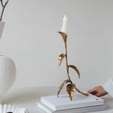 Sculptural Candle Holder Home Decor with Casting Copper Art