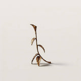 Sculptural Candle Holder Home Decor with Casting Copper Art