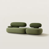 Artistic Modular Sofa with Unique Soft Curve Sectional Couch