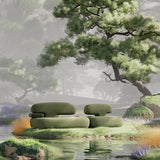 Artistic Modular Sofa with Unique Soft Curve Sectional Couch